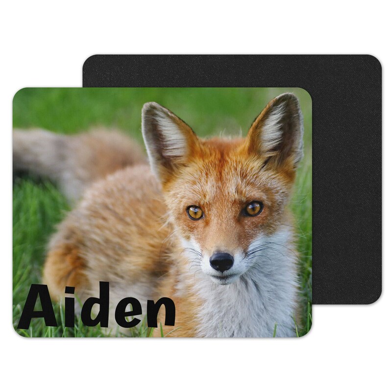 Fox in Grass Custom Personalized Mouse Pad